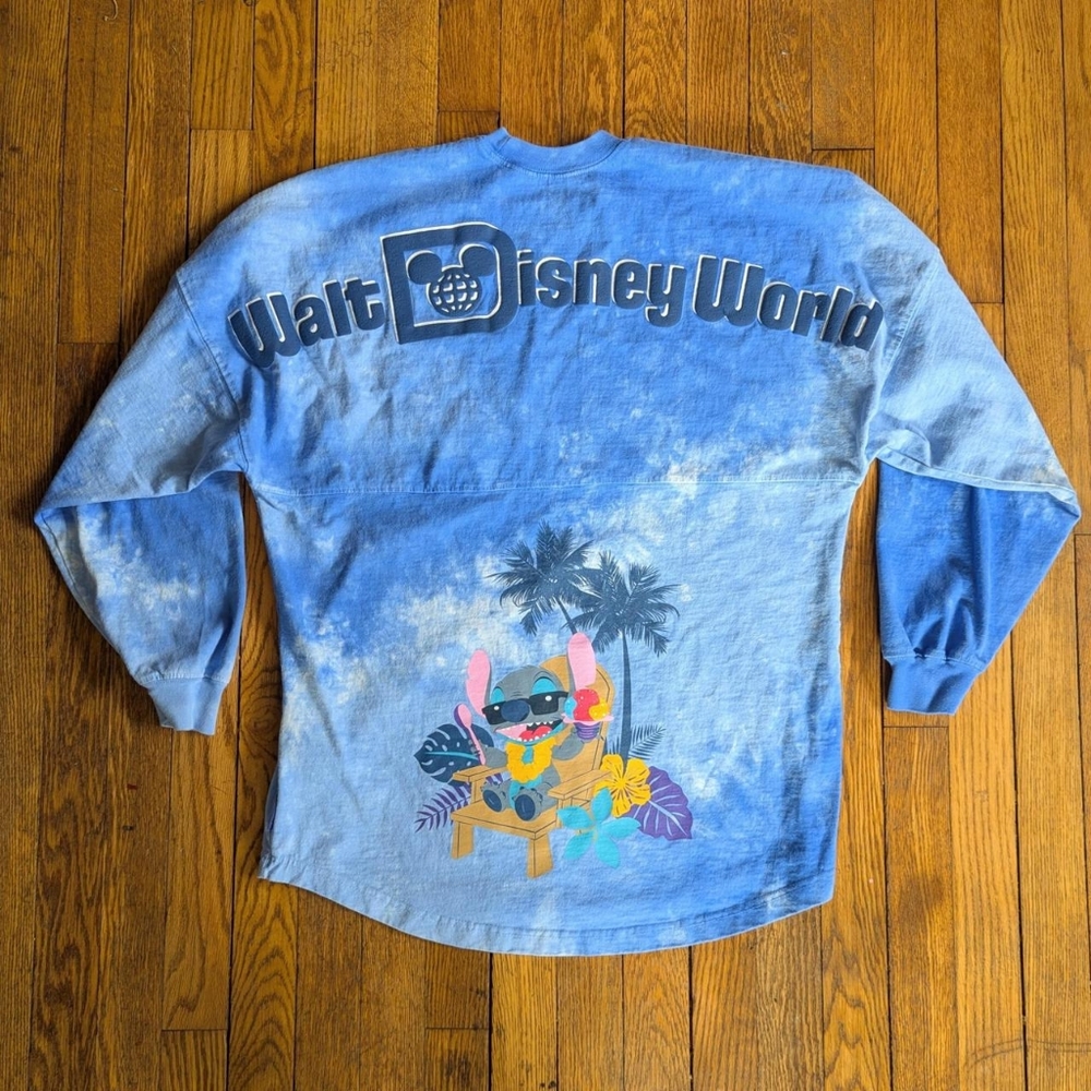 Walt Disney World 2023 Spirit Jersey Lilo & Stitch Blue Tie-dye